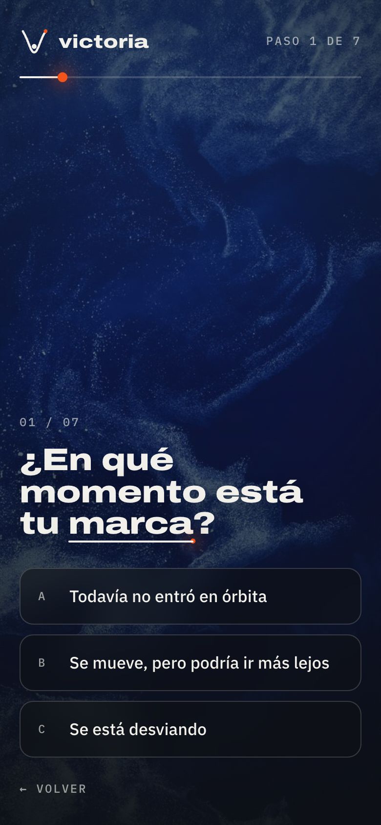 Diagnóstico de victoria en un celular