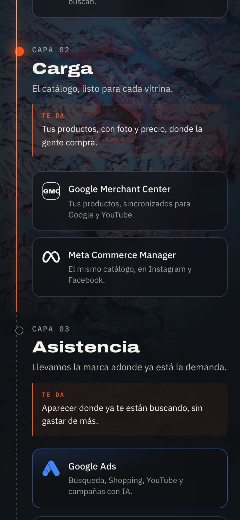 Página Instrumental de victoria en un celular